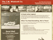 Tablet Screenshot of jwwestcott.com